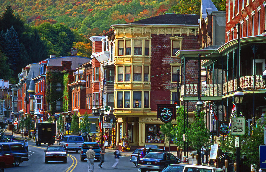 View of Downtown Jim Thorpe Town in Pennsylvania