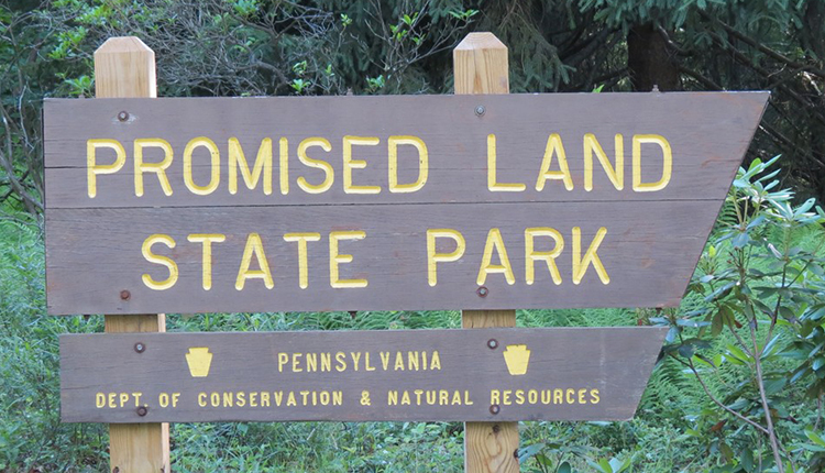 Sign of Promised Land State Park